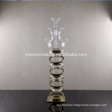 all glass hookah shisha with metal stand